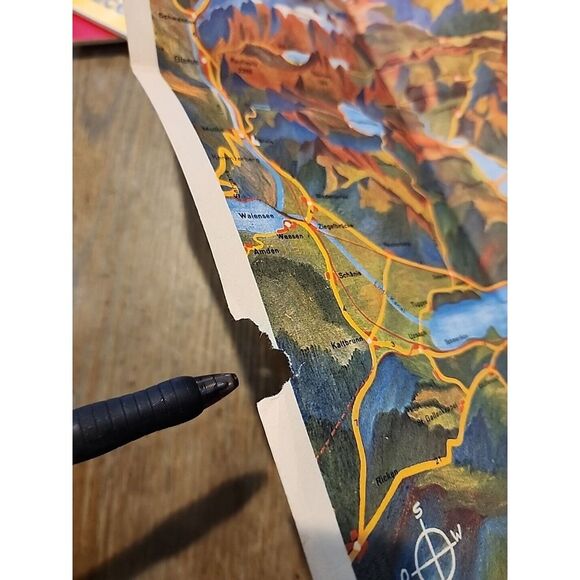 Mixed Vintage Ephemera‎ Lot Of European Travel Maps Brochures - Picture 12 of 13